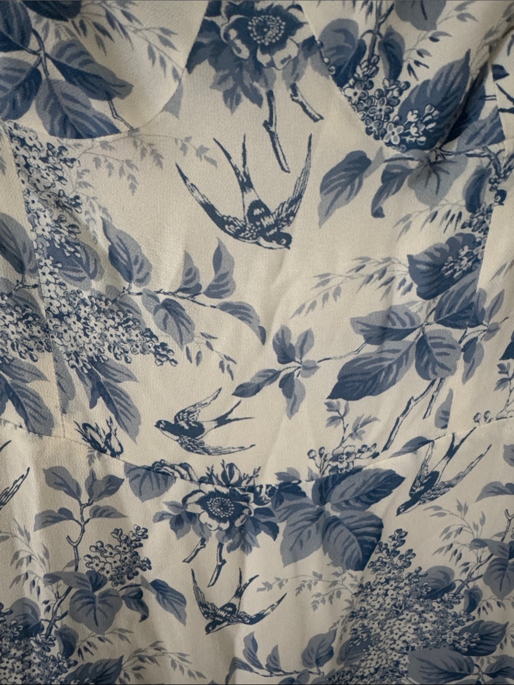 REFORMATION Blue White Floral Nikita Dress 10 - Picture 4 of 11